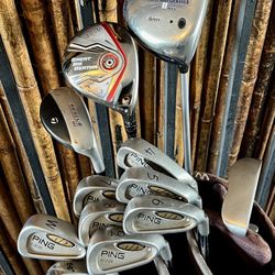 Ping & Callaway Golf Club Set - TaylorMade Hybrid, Vokey Wedge