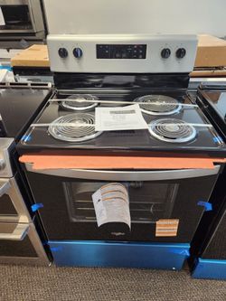 30 in. 4.8 cu.ft. 4 Burner Element Electric Range with Keep Warm Setting in Stainless Steel with Storage Drawer