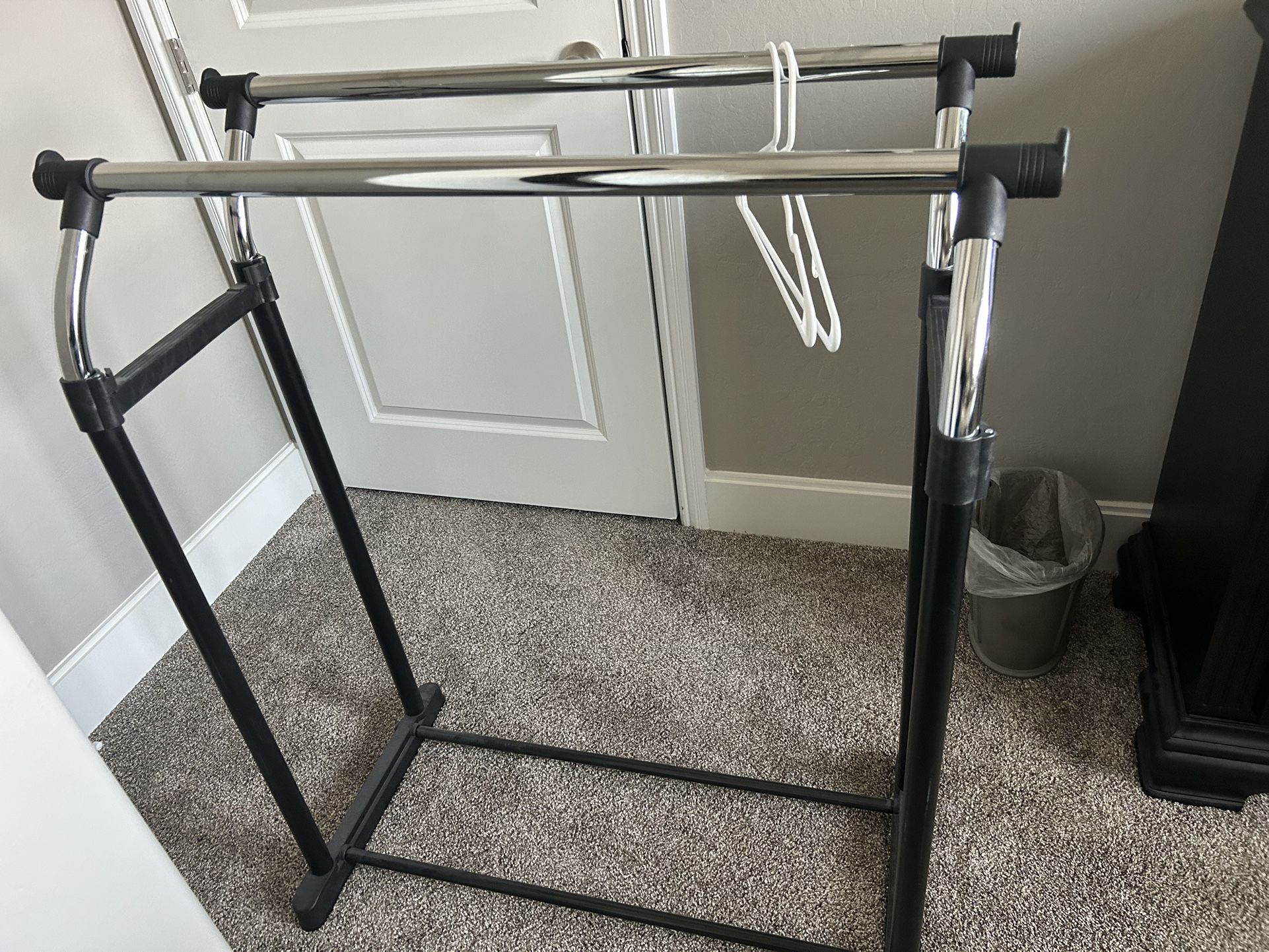 Double Rod Clothes Rack Stainless Steel Nice