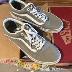Gray Vans  Size 8 Women 