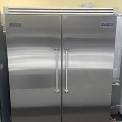 Viking set 60” freezer and Fridge Stainless Steel