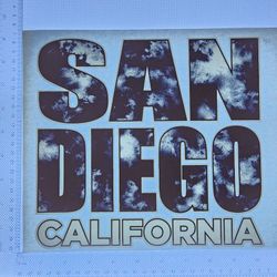 Iron On Heat Transfer  Good For T-shirts Sweaters Jackets T Shirt Design Size Is About 9x10 San Diego  #90