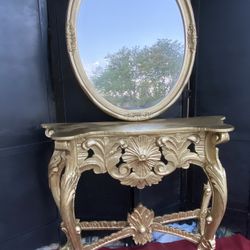  Very  Gorgeous Console With  Mirror 
