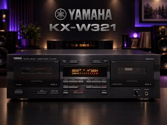Yamaha KX-W321 Dual Cassette Tape Deck - Serviced