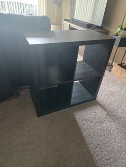 Ikea black shelf