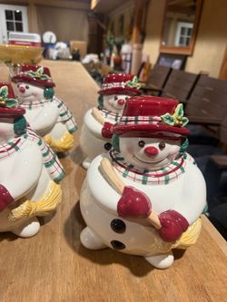 snowman jars set of 4