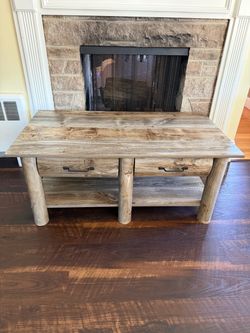 Rustic Weathered Wood Coffee Table - Millwood Pines - Richon Coffee Table (selling matching console)