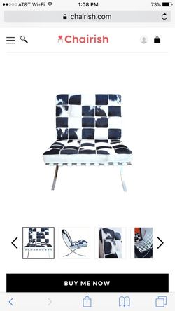 Barcelona cow hide chAir