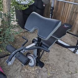Body Vision 620 Weight Bench/Leg Lift/Curl Bar With Weights And Weight Bar