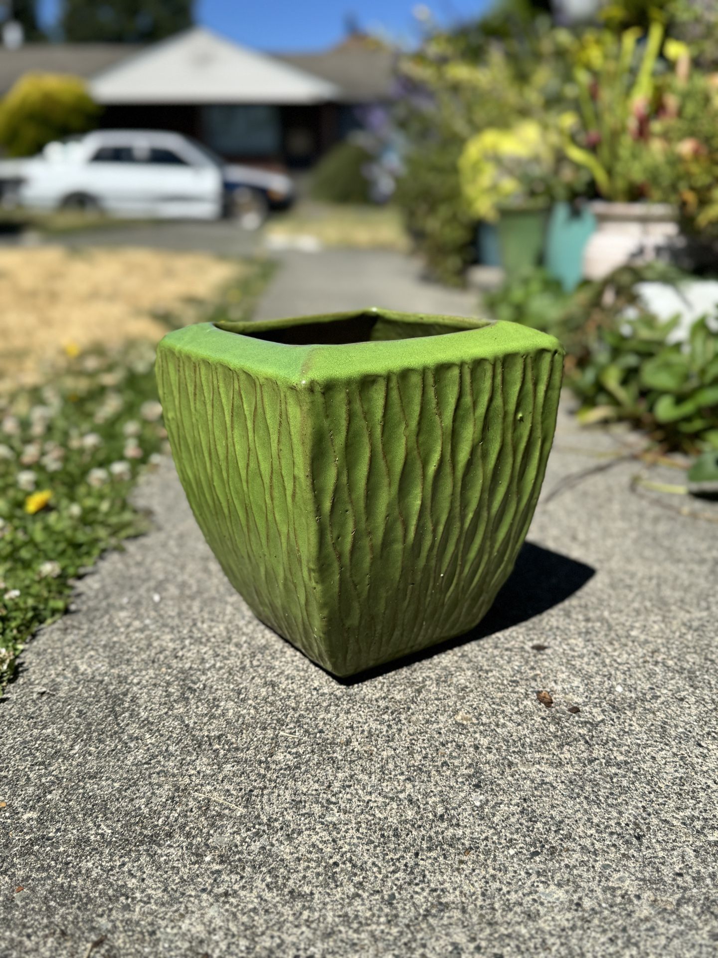 Glazed Ceramic Flower Pot Garden Planter