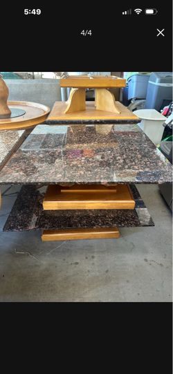 Granite top coffee table