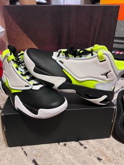 Jordan Basketball Sneakers Black White Volt