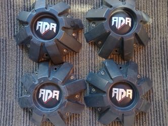 Red dirt road center caps