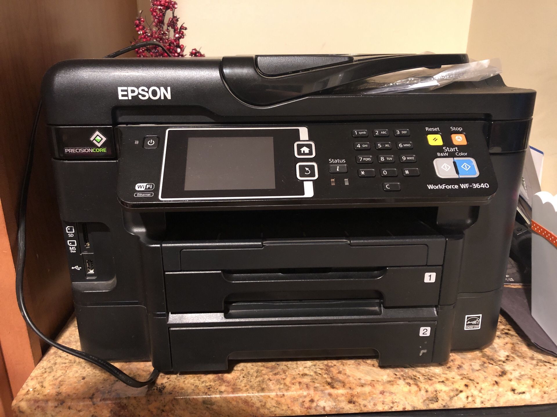 Epson printer, scanner, fax, copier