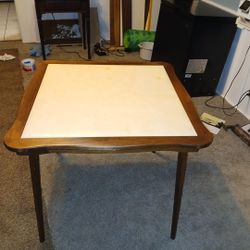 Mid Centry Folding Card Table.