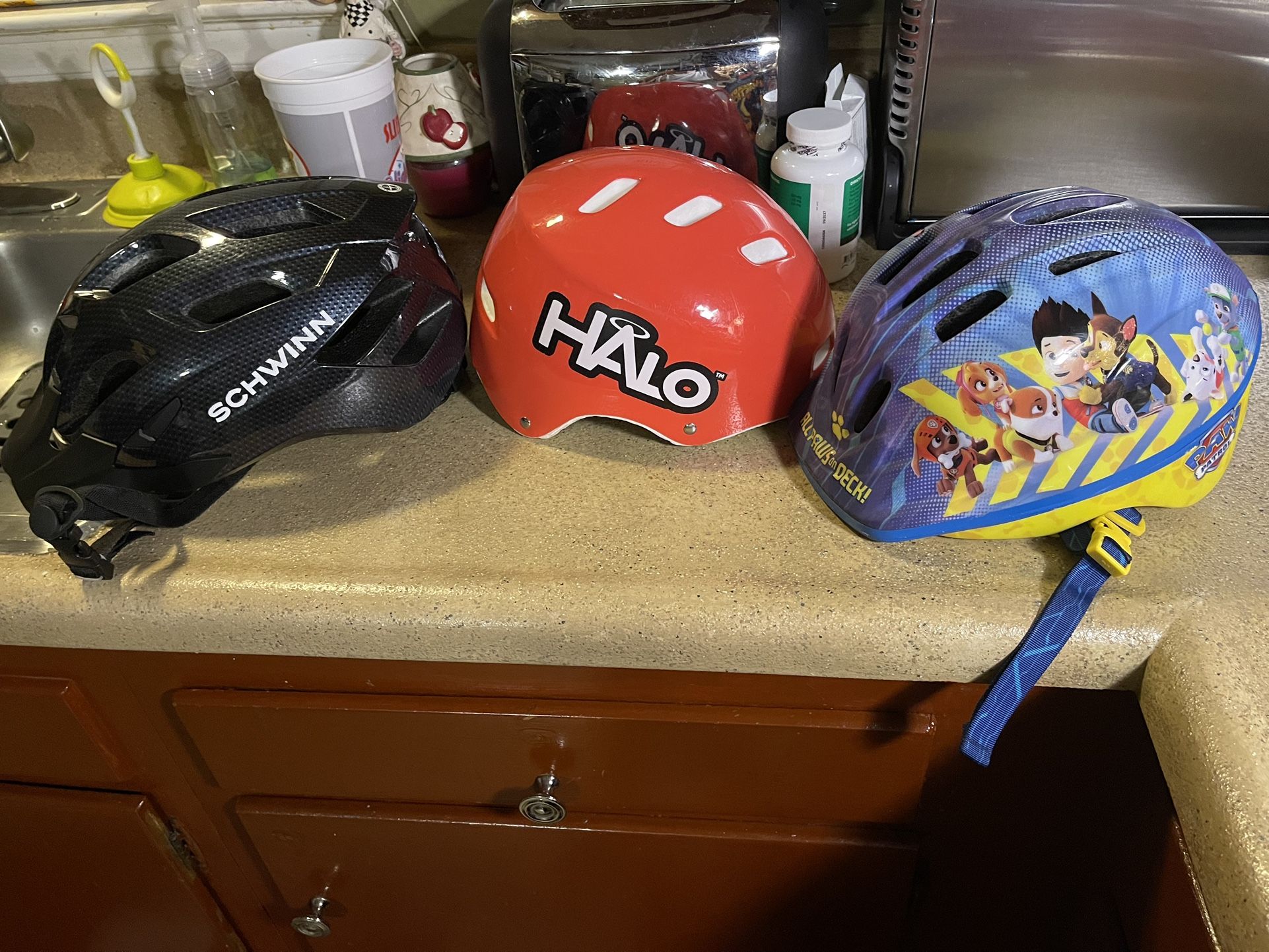 Assorted bike helmets $15 each