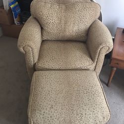 Ethan Allen Cheetah Arm Chair 