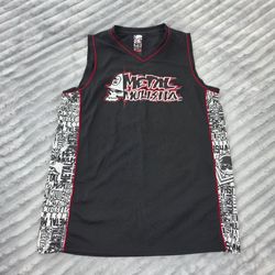 Metal Mulisha Y2K Mens Skull Graphic Sleeveless Jersey Tank Top Large