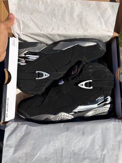 Chrome Jordan 8s