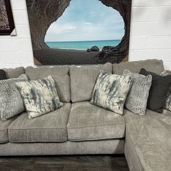 Pewter Grey Sectional - Fully Customizable