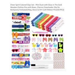 Brand new Cheer Spirit Colored Clips Set