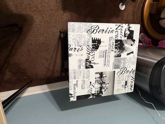 World Cities Newspaper Print Canvas Wall Art