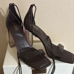 ALDO Heels, brown 7 1/2 