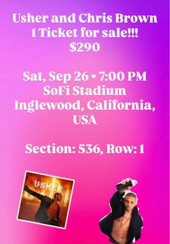 Usher Chris Brown 1 Ticket9/26/2027
