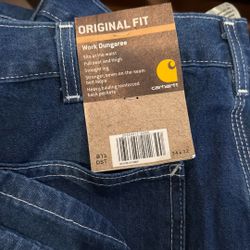 2 Pair Of Dickies 34-32 Work Jean 1 Pair Carhartt 34-32 Work Jean 