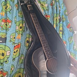 BCP Acoustic electric bass guitar