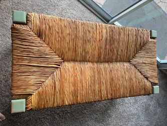 Rustic Woven Bench