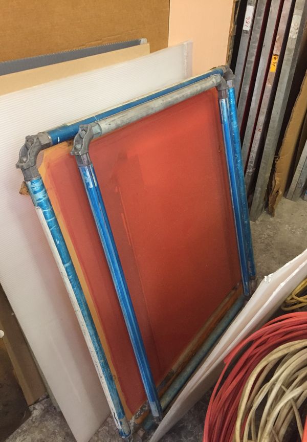 Newman roller frames for screen printing or silk screen printing 41” x 46” and smaller 50 each