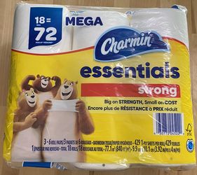 Charmin Essentials 18 pack Mega roll toilet paper 2 for $24