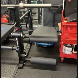 Titan Fitness Rack Mounted Leg Curl and Extension