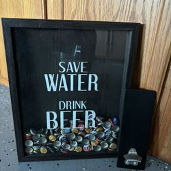 Shadow Box Bottle Cap Holder 