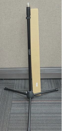 Swivel Adjustable Video Camera Tripod Floor Stand, 32"-63", Black, 1/4” Adapter Thread