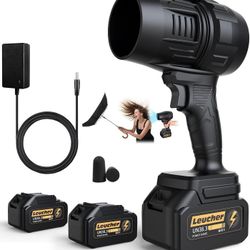 Electric Leaf Blower Cordless with Battery and Charger,300000RPM Air Turbo Jet Blower, Portable Lightweight Handheld Small Blowers for Lawn Care