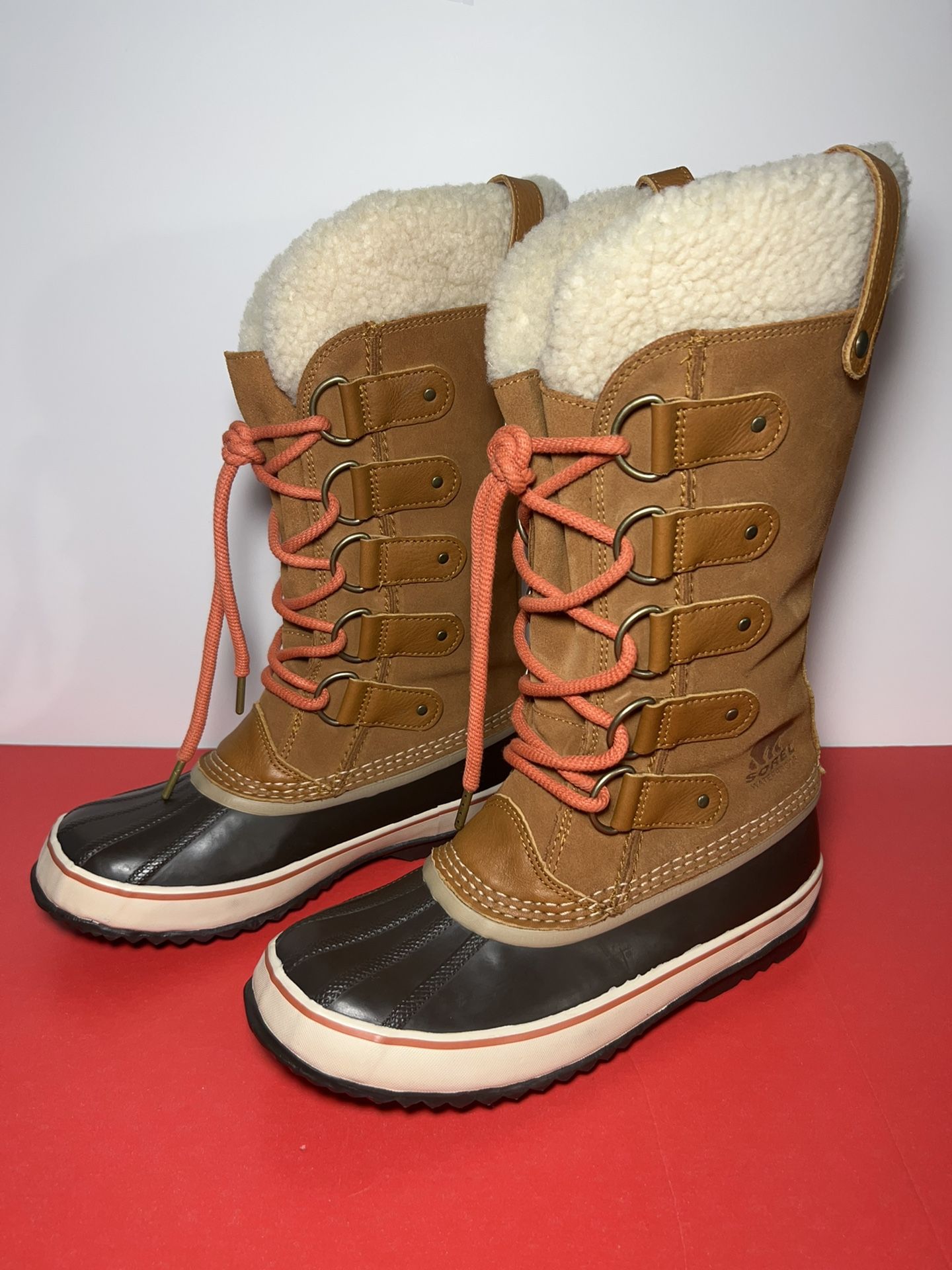 Sorel Joan Of Arctic Shearling Leather Winter Boots NL2393-273 Women's Size 9