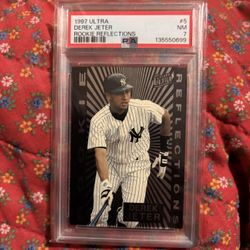 Derek Jeter PSA 7 Rookie Reflections #5 1997 Baseball Card