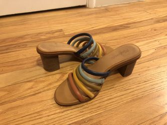 Madewell addie high shop heel mule