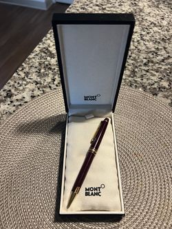Waterman Burgundy Red Lacquer Gold Trim Ballpoint Pen Vintage