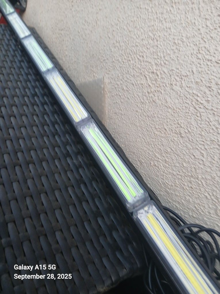42" Green White And Yellow Security Or Safety Lighting Bar