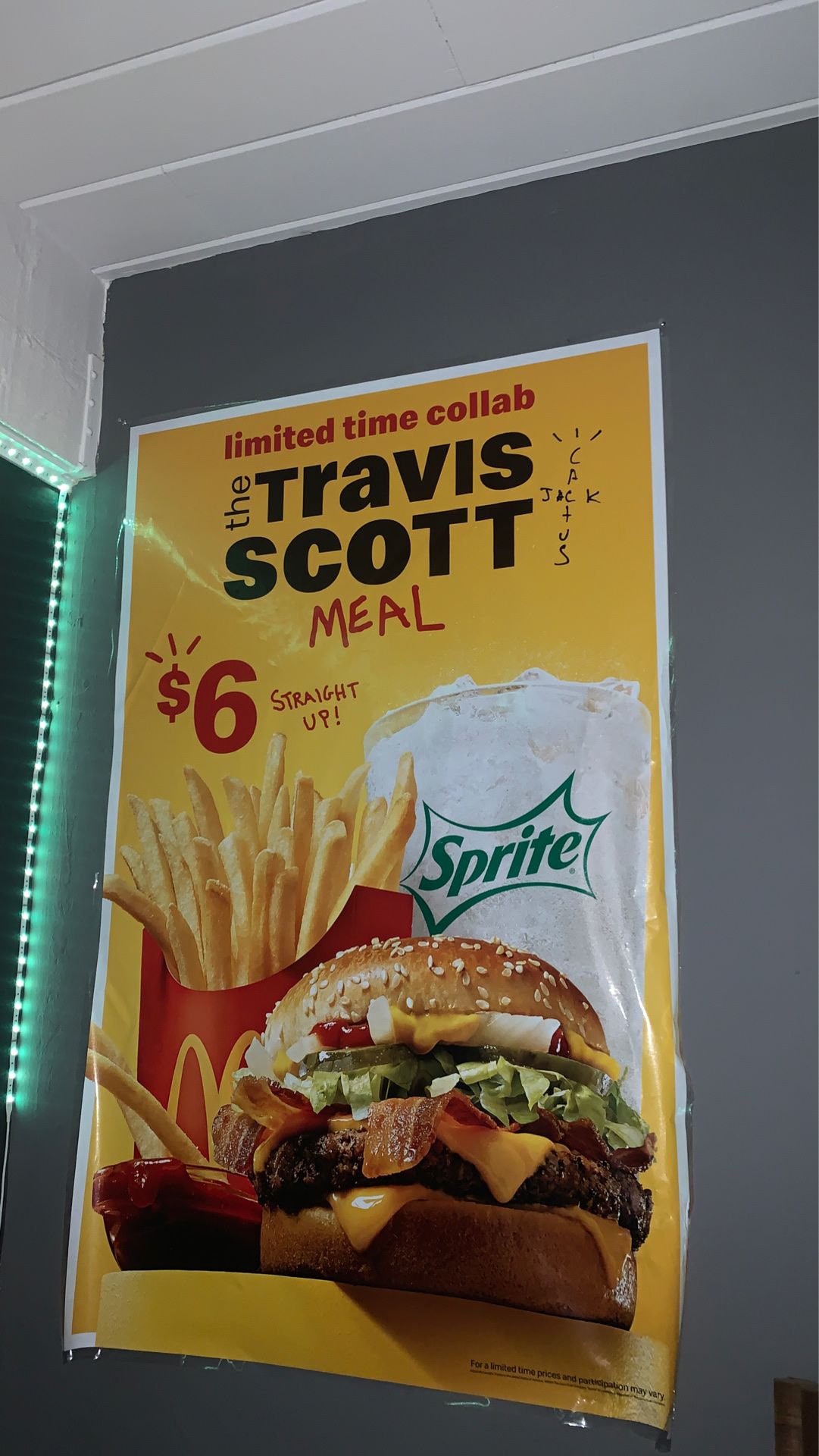 Travis scott mcdonald’s banner