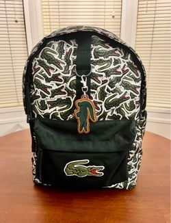 NEW Croc Green Lacoste Classic Backpack