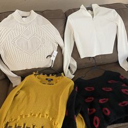 Junior size small sweaters