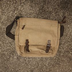 Canvas Messenger Bag, Unisex, Laptop Pocket