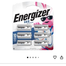 Energizer 123 Lithium Batteries (6 Pack), 3V  Batteries