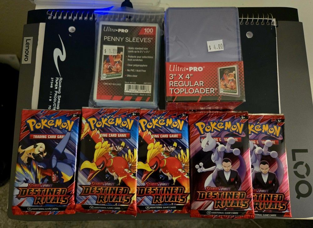 BRAND NEW & UNOPENED Pokémon Scarlet&Violet Destined Rivals Packs Bundle