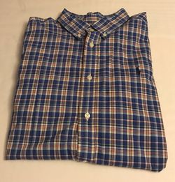 RALPH LAUREN Royal/Multi-Color Button-Down Shirt Size XL (18/20)