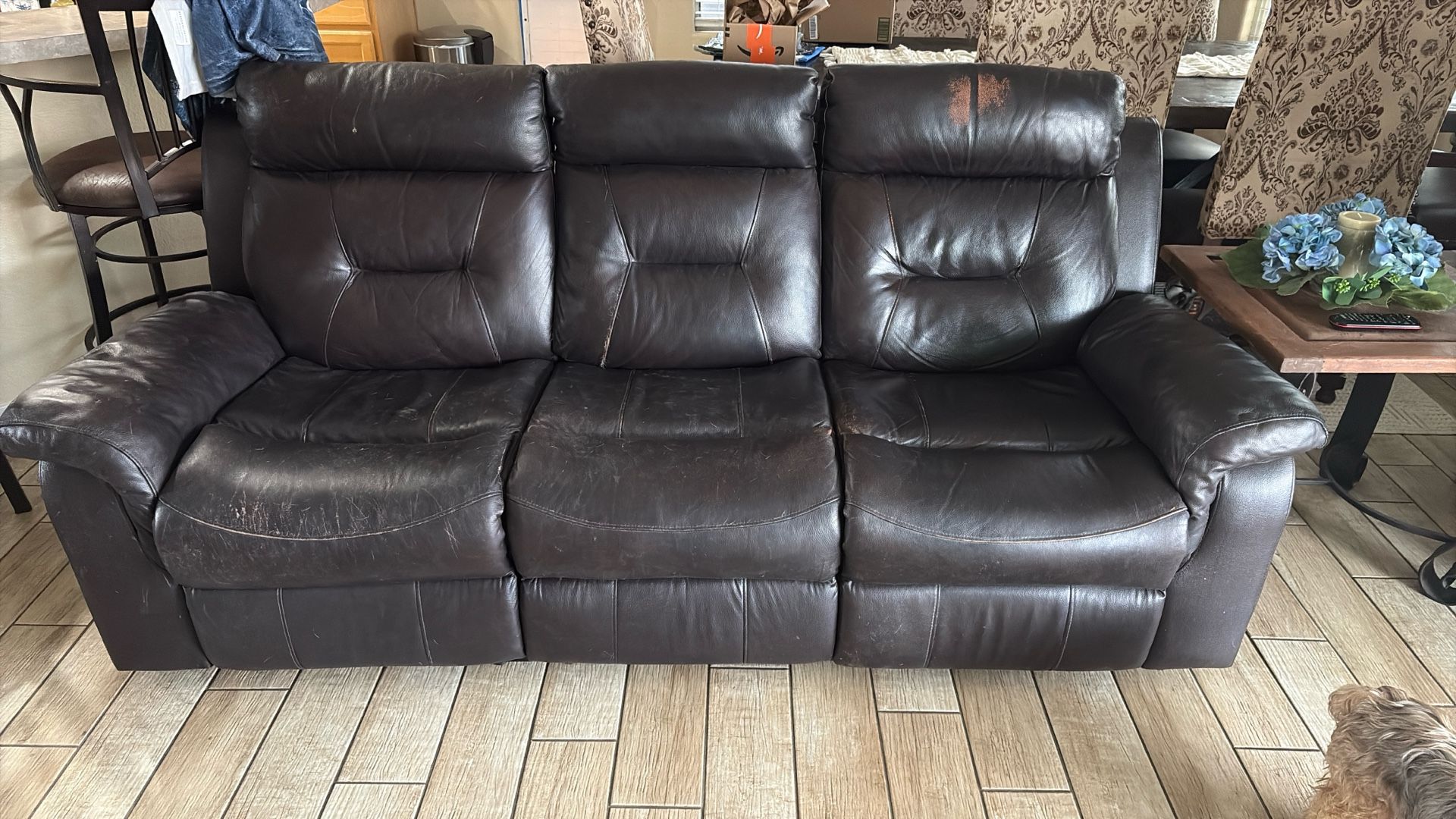 One Couch And Loveseat Both have Recliners